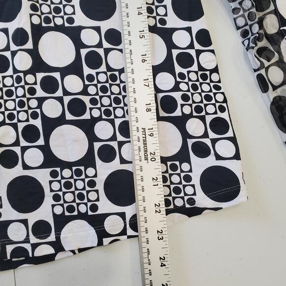 IBKUL Shirt Womens Medium Black White Long Sleeve Quarter Zip UPF 50+ Golf - Picture 5 of 9